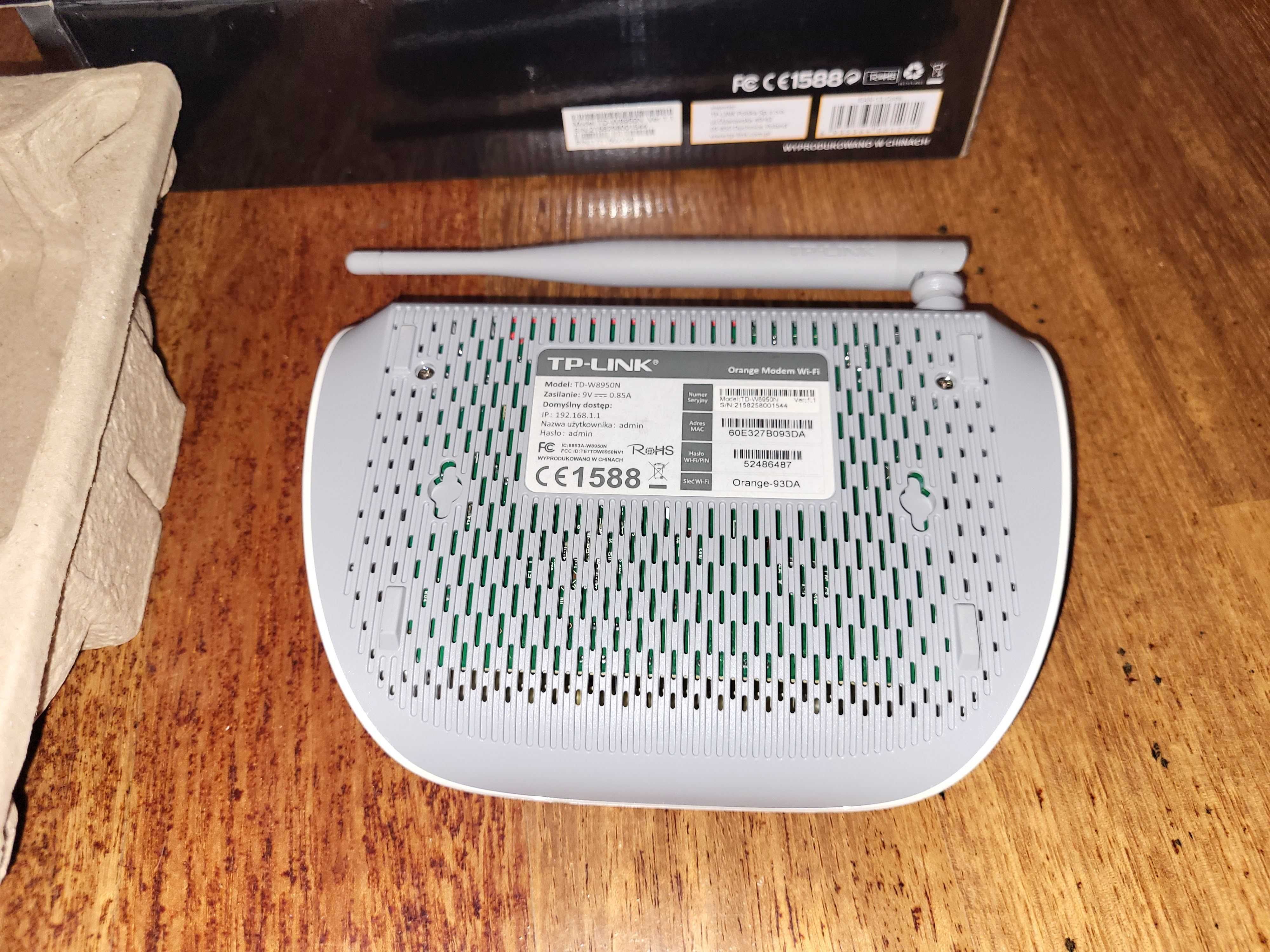 TP-Link W8950N, ADSL 2+, Neostrada, Modem router wifi, komplet