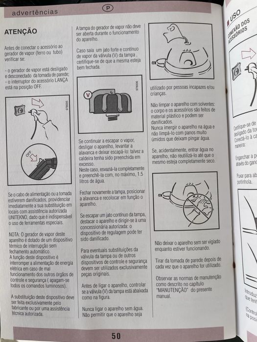 Gerador de vapor: caldeira e ferro