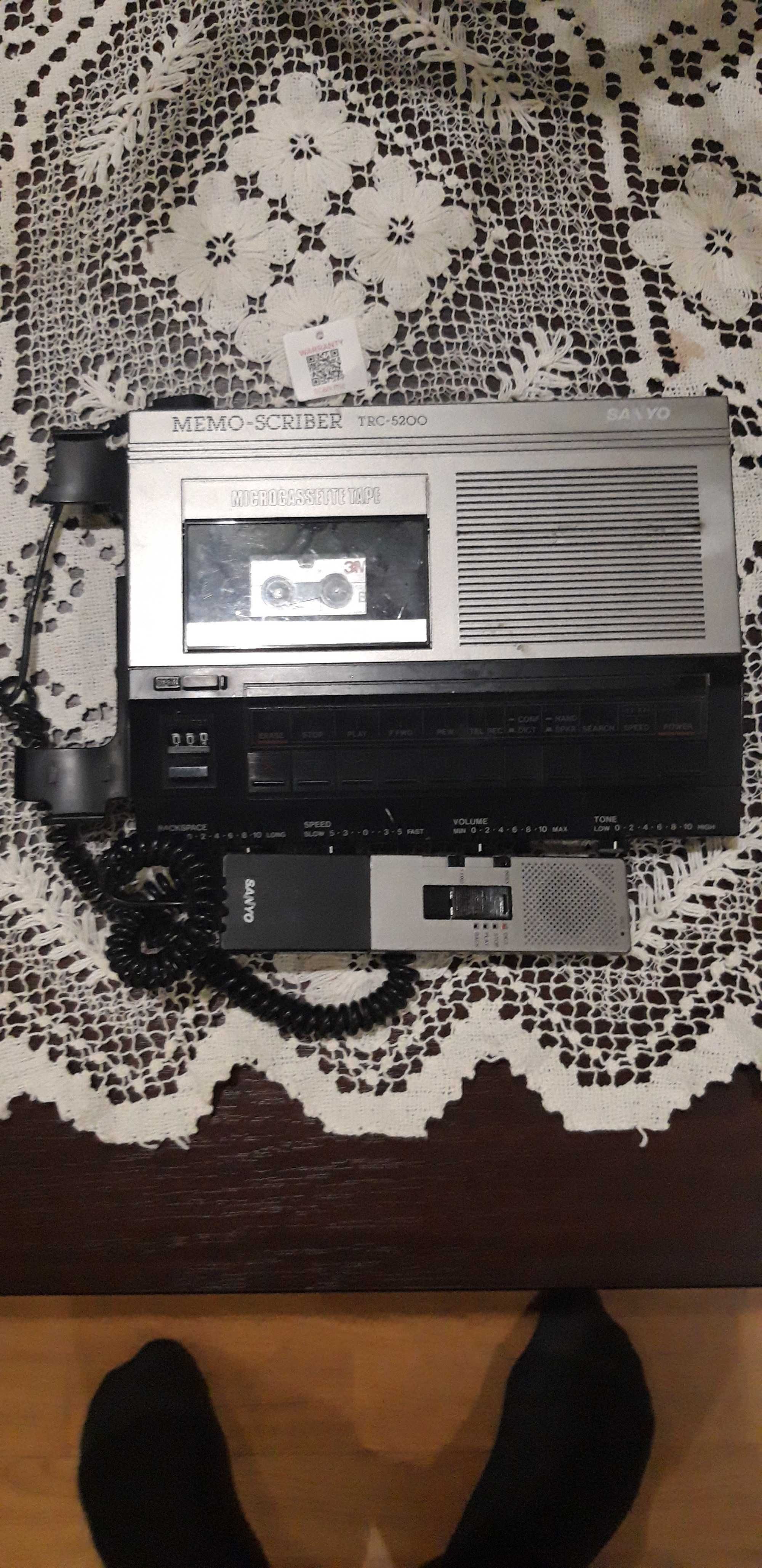 Sanyo Memo Scriber Dictation Machine Transcription (TRC-5200)