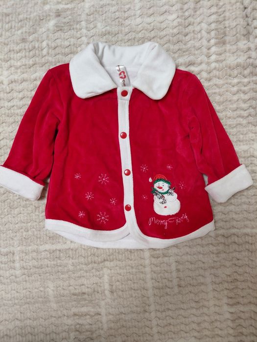 Новорічний дитячий велюровий костюм