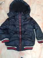 Курточка зимняя теплая темно синяя рост 86-92