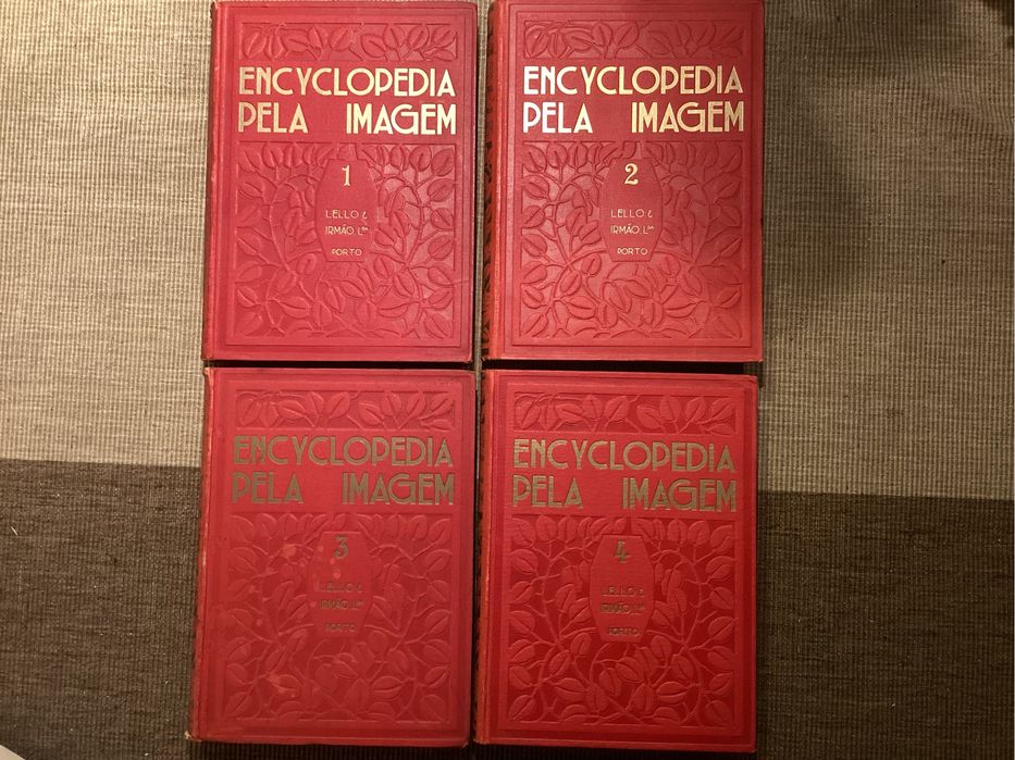 Livros Encyclopedia pela Imagem. 4 volumes. Completa. Lello e Irmão