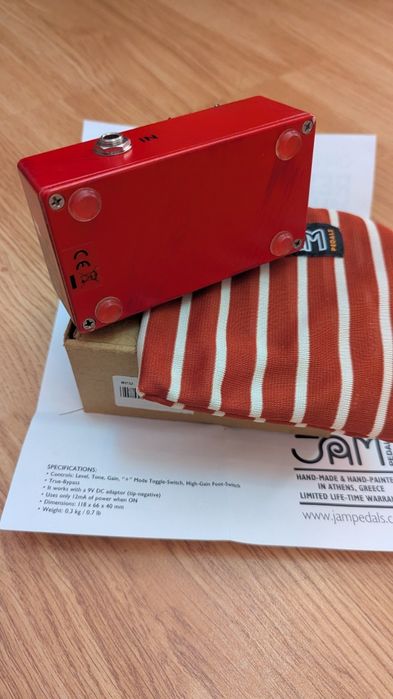 Гітарна педаль фуз, драйв, дісторшн Jam Red Muck mk 2