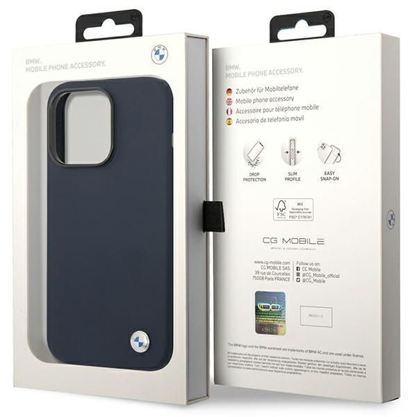 Etui Ochronne BMW Silicone dla iPhone 14 Pro Max 6,7" - Granatowy