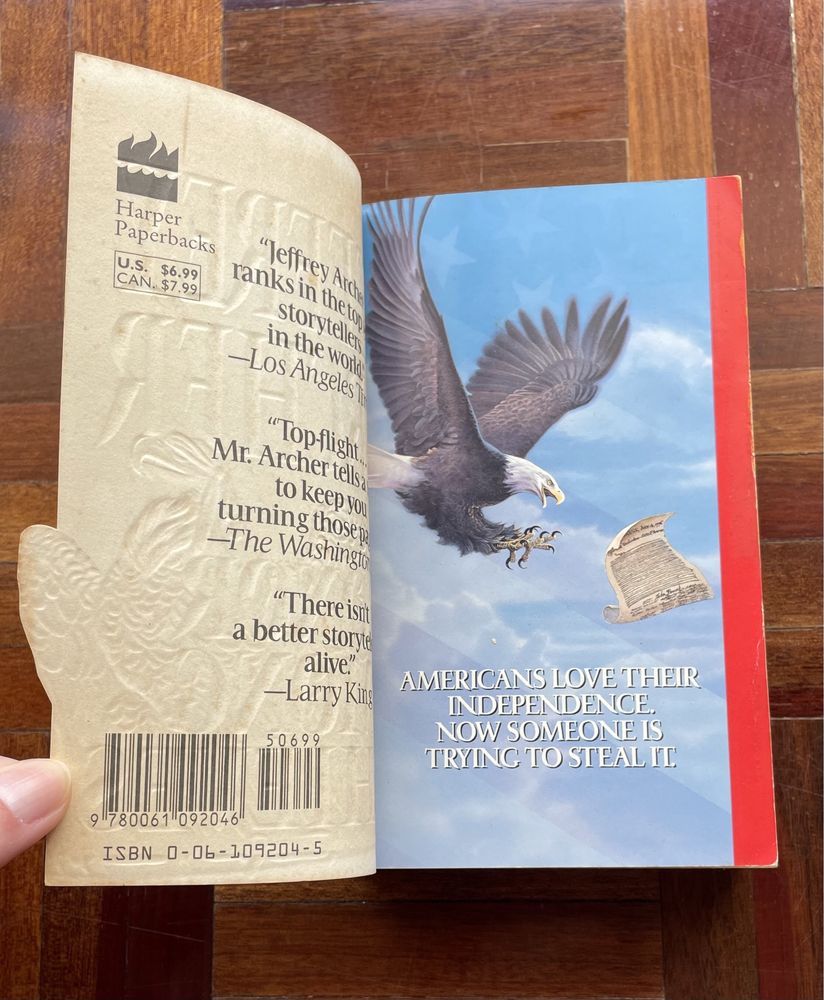 Livro: "Honor among thieves", de Jeffrey Archer