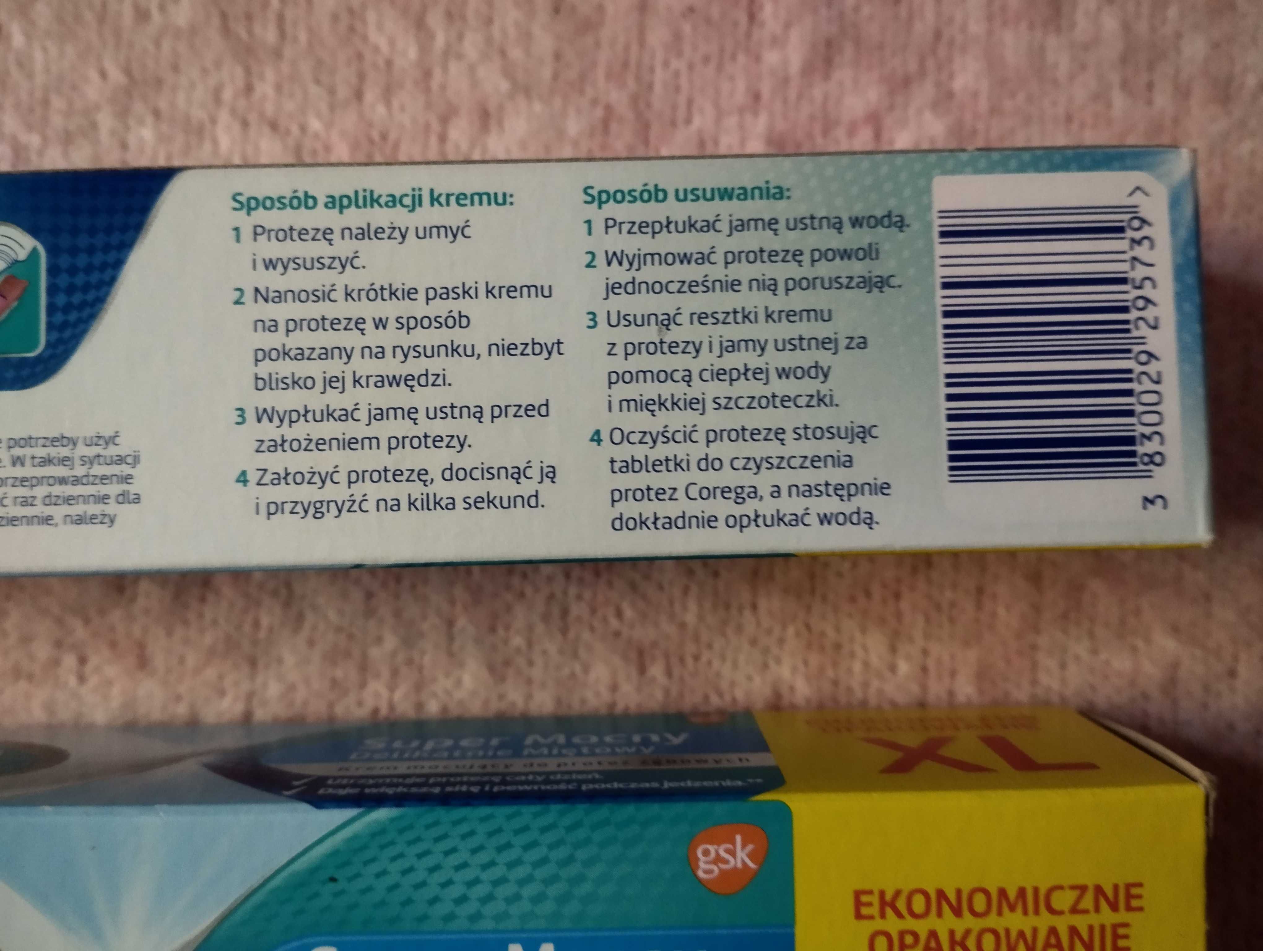 COREGA 70g Kremy mocujące do protez zębowych - Super Mocny Mam dwie