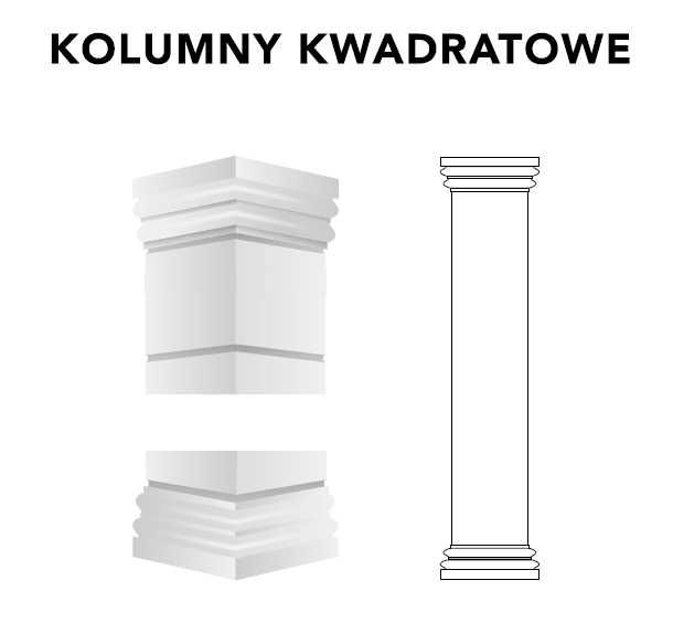 Kolumna betonowa, prosta, głowica koryncka ! PRODUCENT !