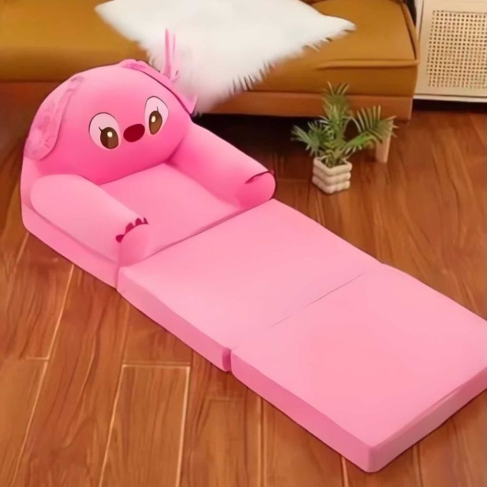 Дитяче розкладне м'яке крісло трансформер іграшка стіч синій крісло