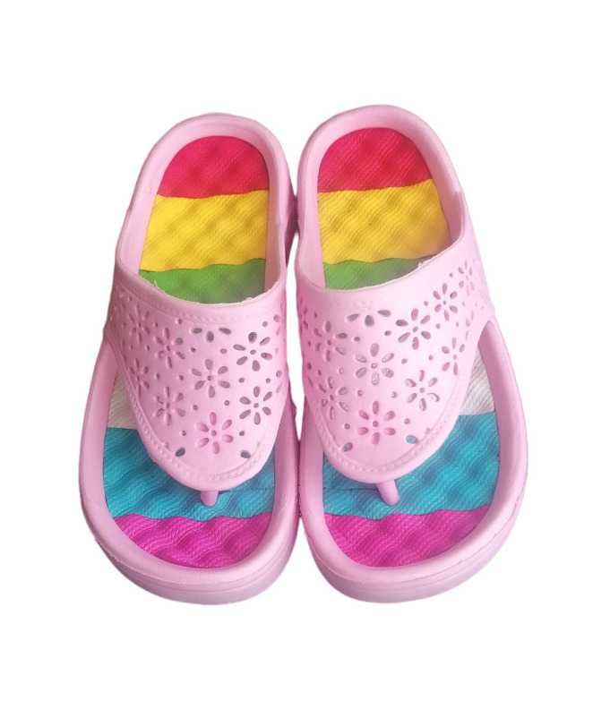 Klapki DOLLSKILL kolorowe japonki tęczowe goth platforma