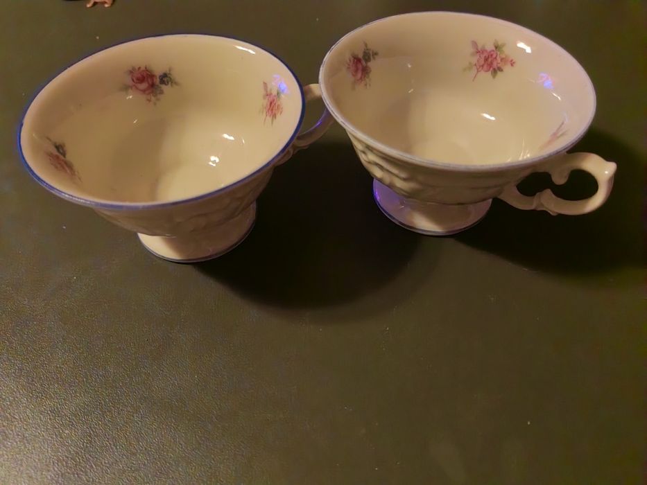 Dwie filiżanki Reto PRL KPM