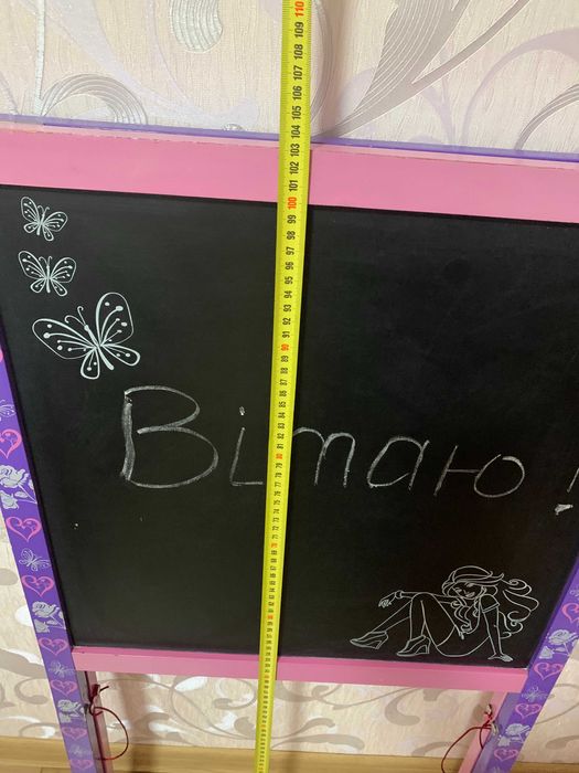 Детская Деревянная двухсторонняя доска для рисования.