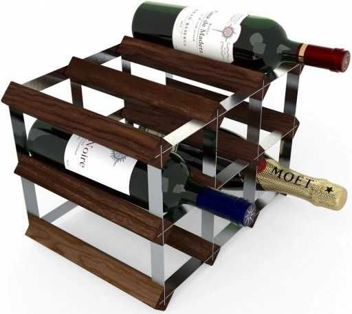 RTA Global Stojak na wino na 9 butelek