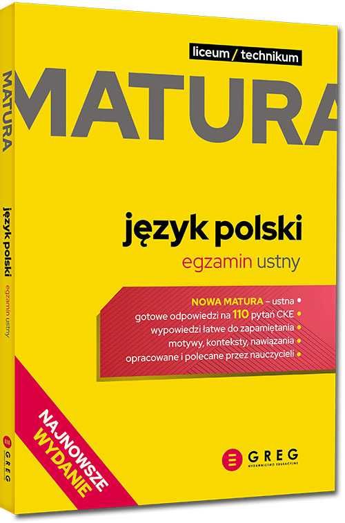 Opracowania pytań do matury ustnej z polskiego 2024
