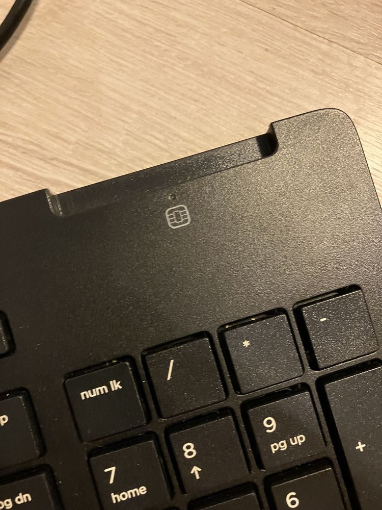 Teclado conputador HP com entrada cartão