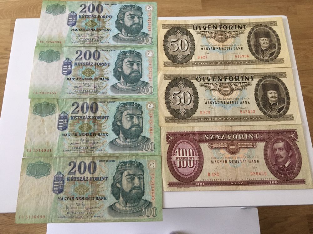 Banknoty Węgry Forint 1986 rok