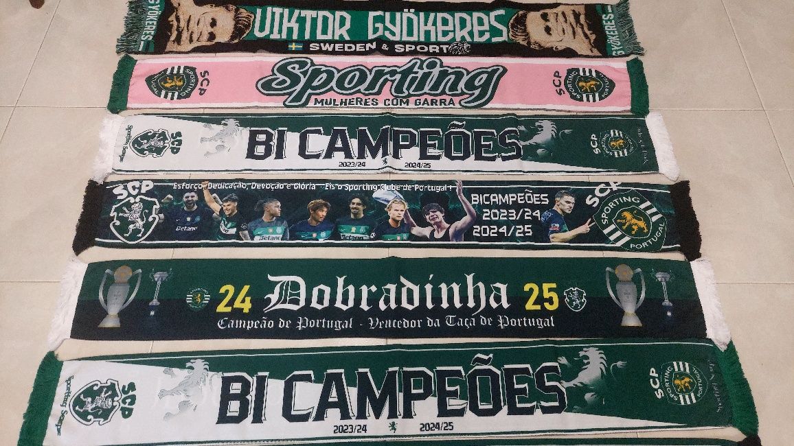 9 cachecois do sporting bi campeao e Dobradinha