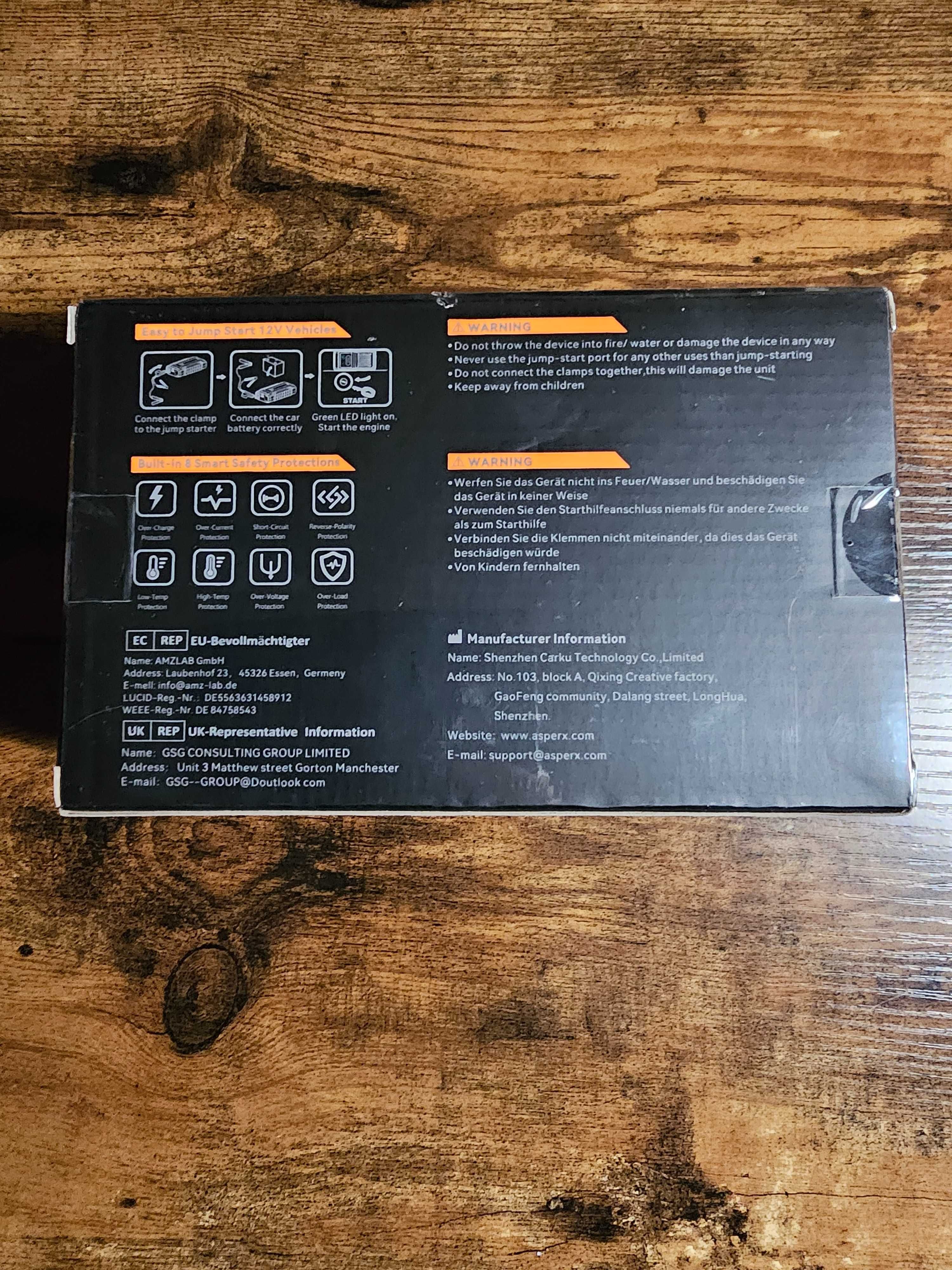 ASPERX Car Jump Starter, 1500A