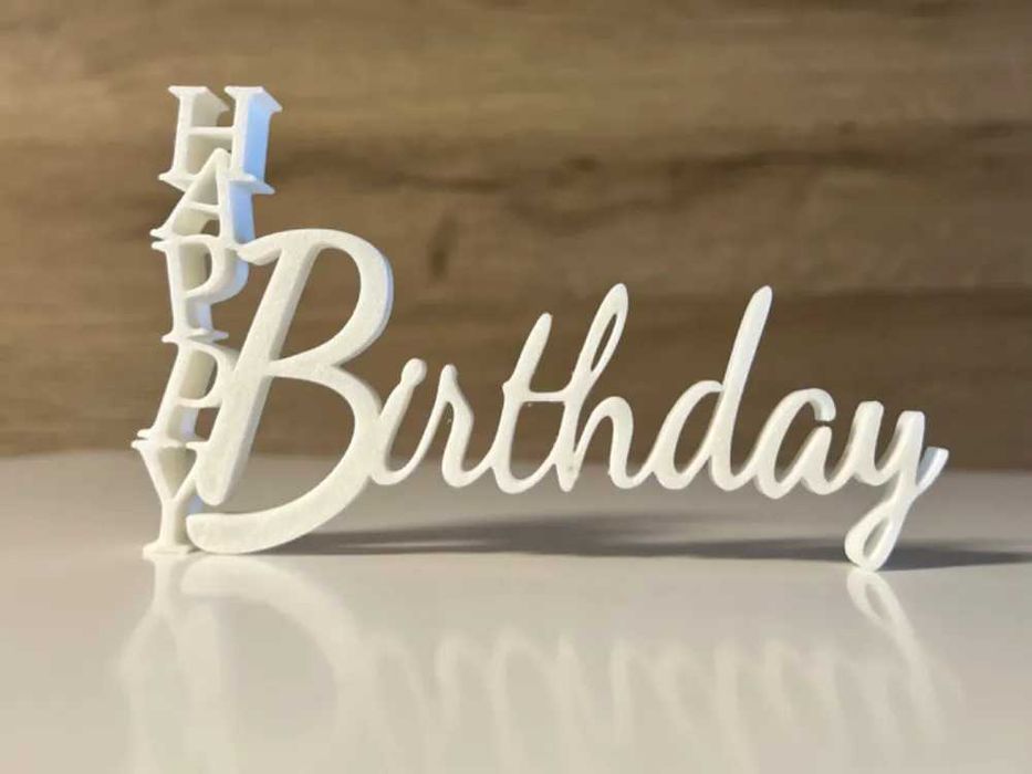 Napis HAPPY Birthday idealny na urodziny