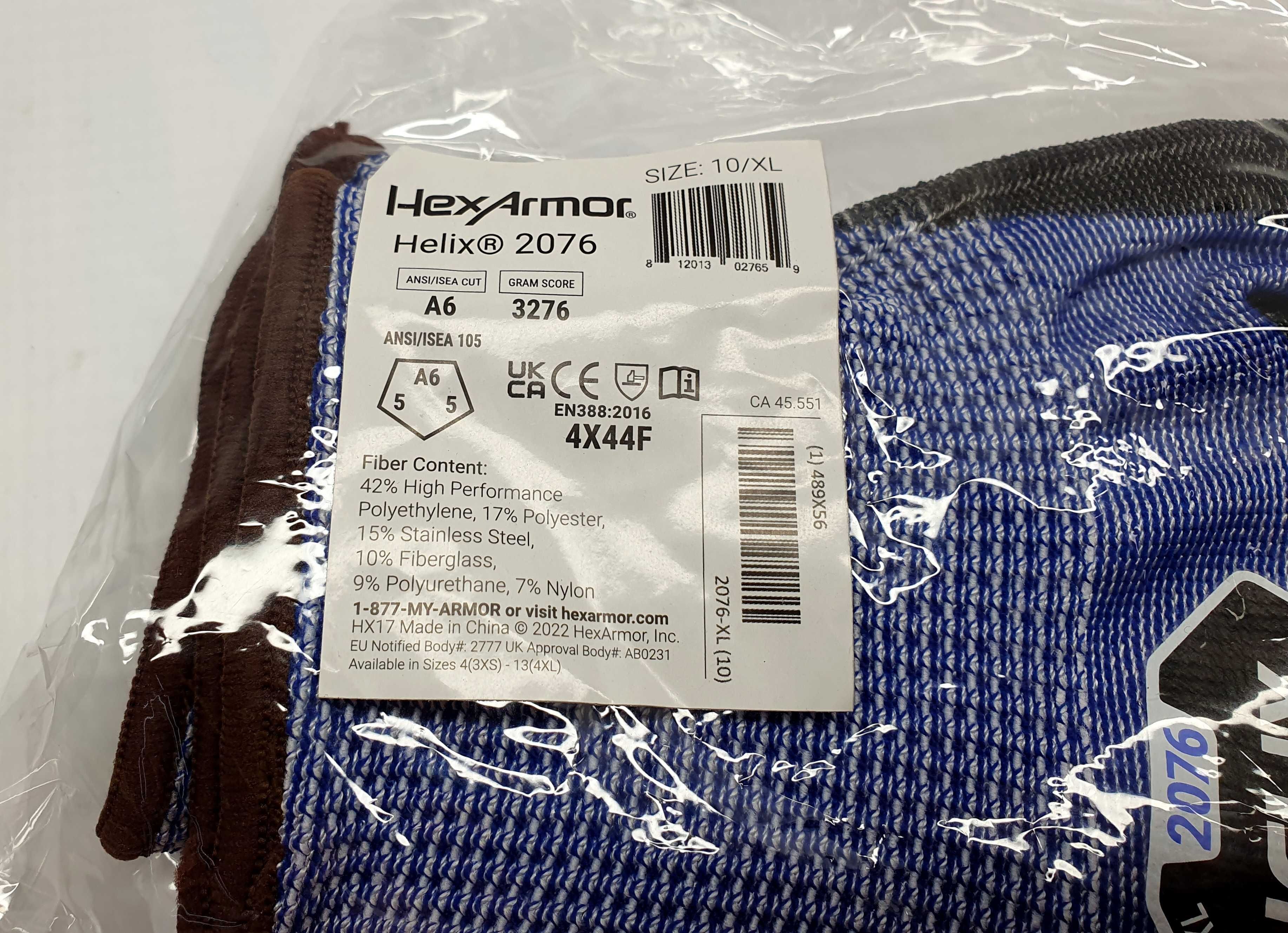 Rękawice ochronne 2 szt HELIX HEXARMOR 2076, Komis Jasło Czackiego