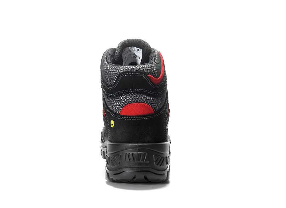 Buty robocze Elten MICK black-red Mid ESD S3S R. 48. (14)