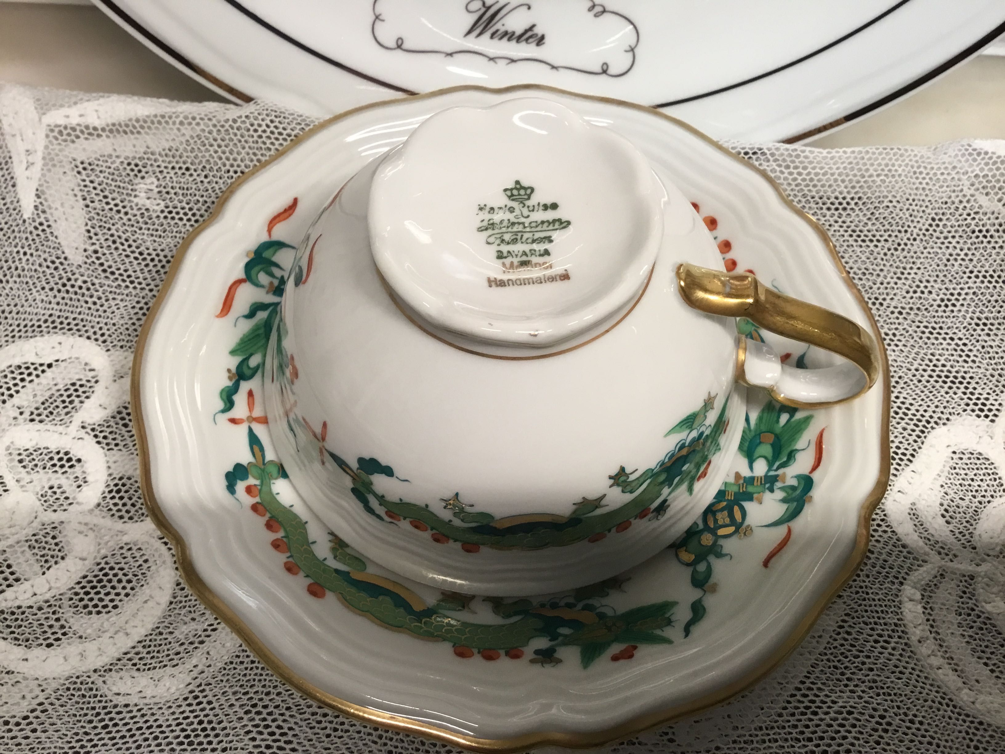 Chávena de chá porcelana Bavaria alemã