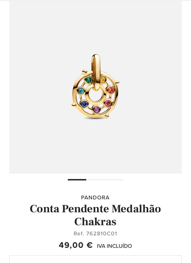 Peça Pandora Me Medalha Chakras