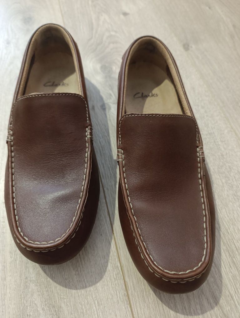 Мокасини черевики Clarks 8 G наш 41-42 р 27.5 см туфлі мокасины