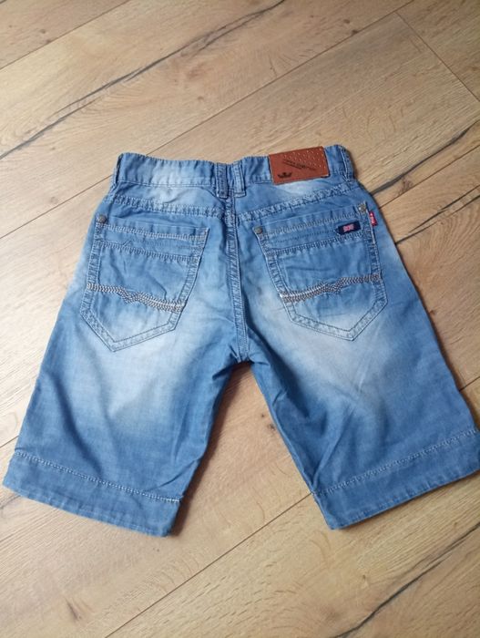 Spodenki chłopięce jeansowe 164