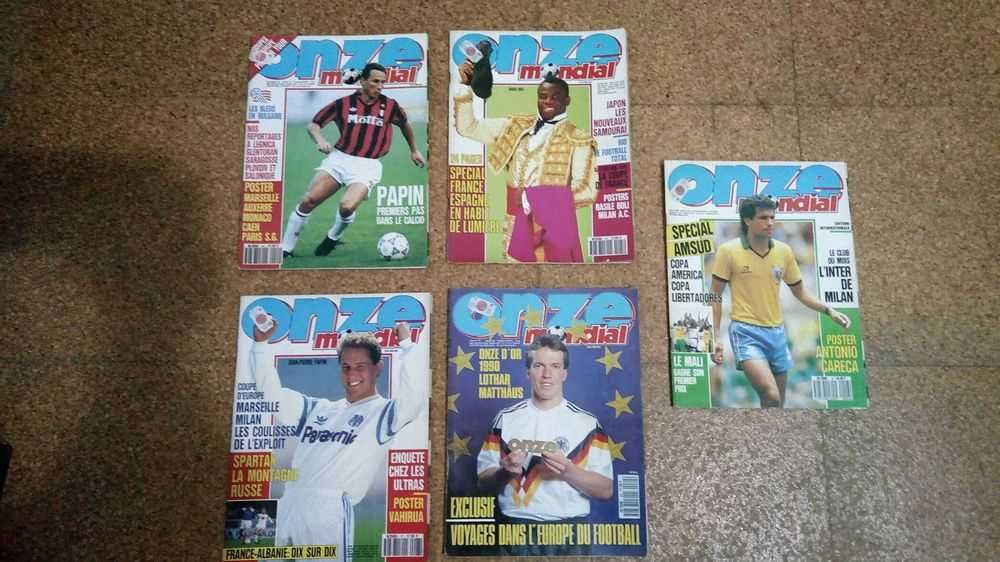 Revistas de Futebol Onze anos 80 e 90 - Raras