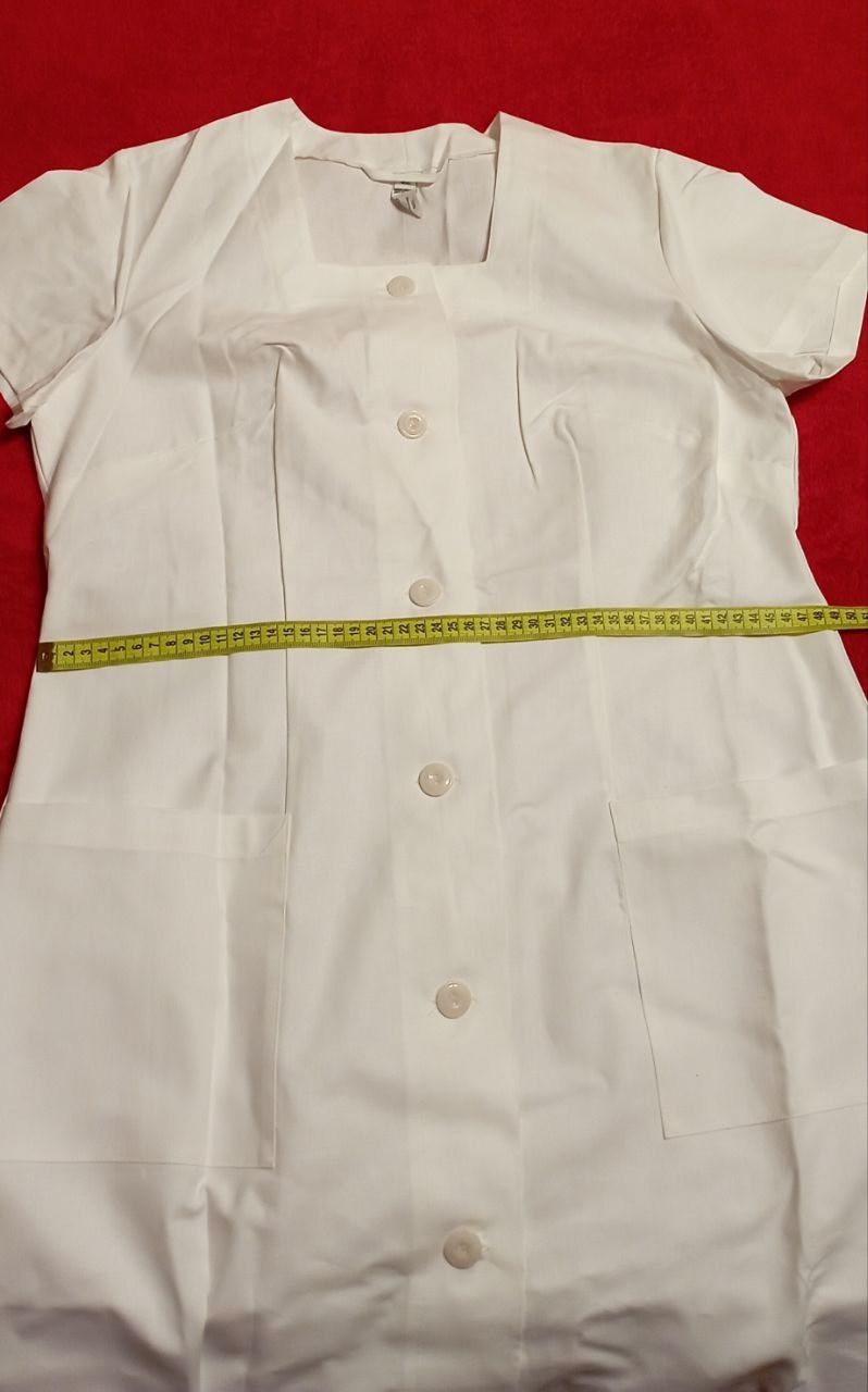 Медичний білий халат 42 розмір