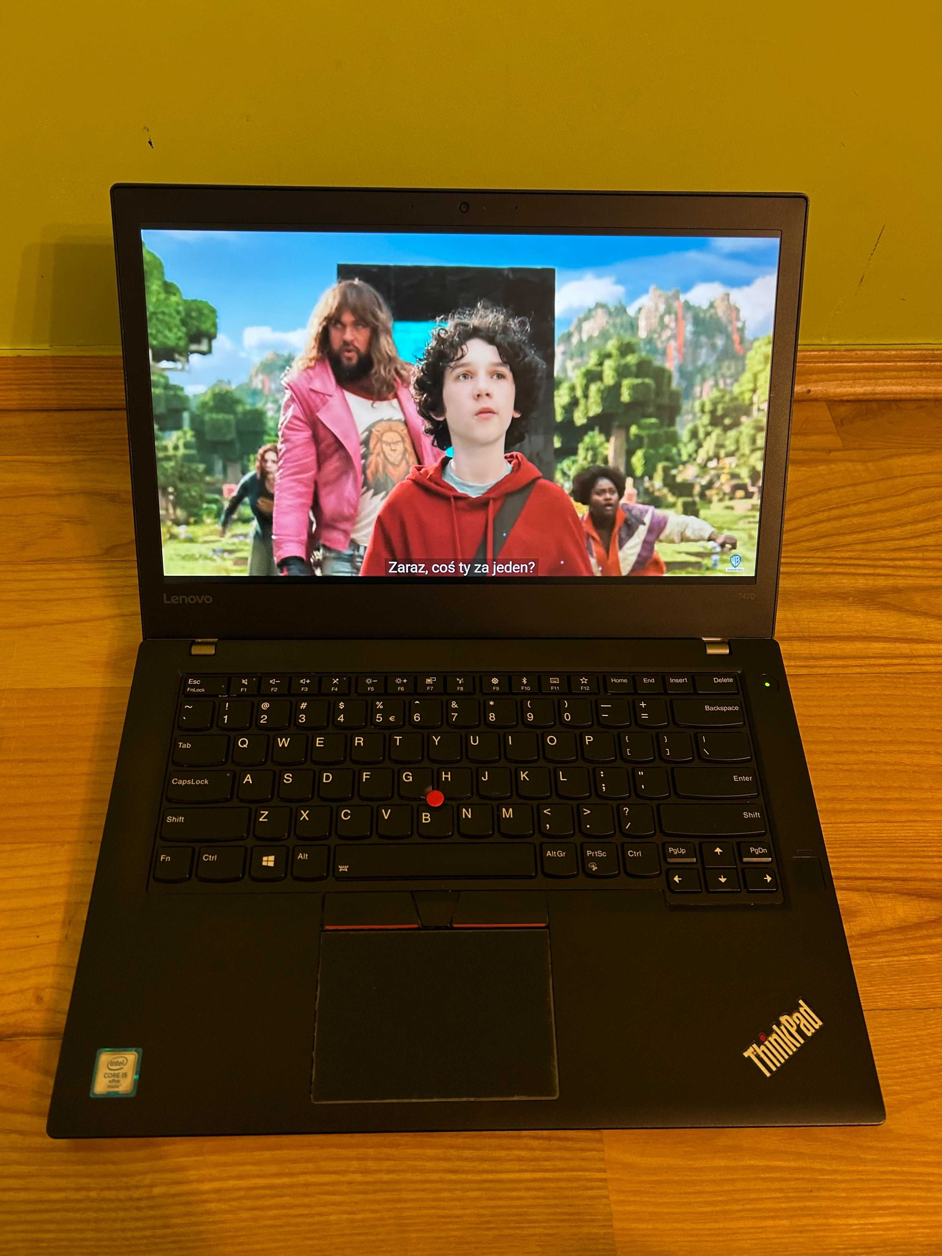 Laptop Lenovo ThinkPad T470, i5, SSD 256GB, 8GB RAM sprawny. Win 11.