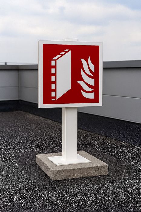 Znaki PPOŻ Ściana Oddzielenia Przeciwpożarowego BC129 / BHP