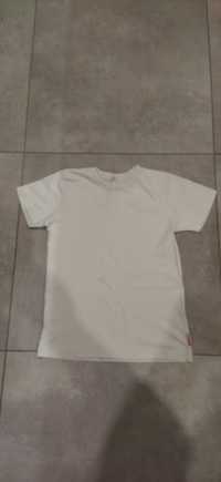 T-shirt krótki rękaw biały, Marcinkowski, rozmiar 146 cm