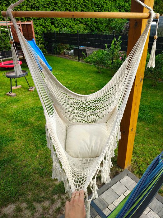hamak wiszący, krzesło brazylijskie boho