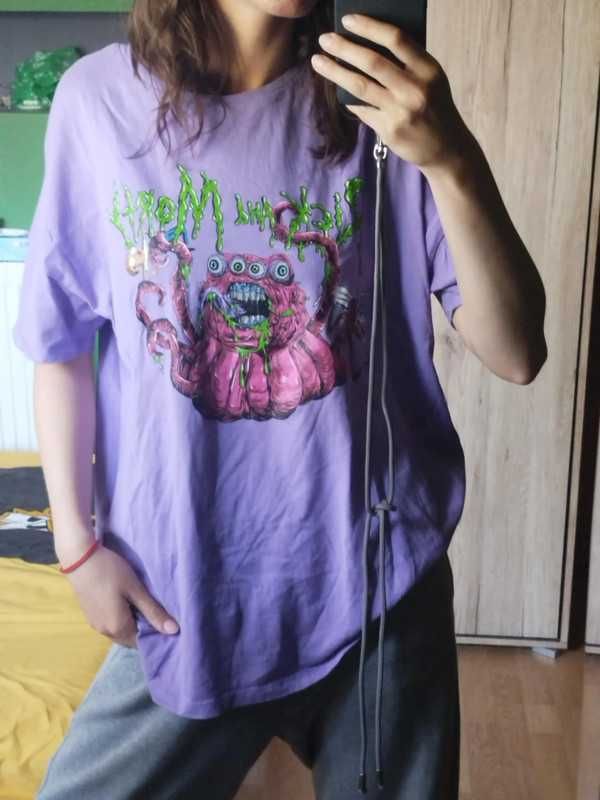 T-shirt tshirt pluto ricky morty baggy oversize mickey paka zestaw top