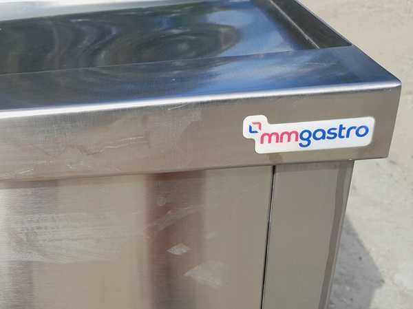 Stół ze zlewem 1-komorowym, gastronomiczny, nierdzewny, MM Gastro