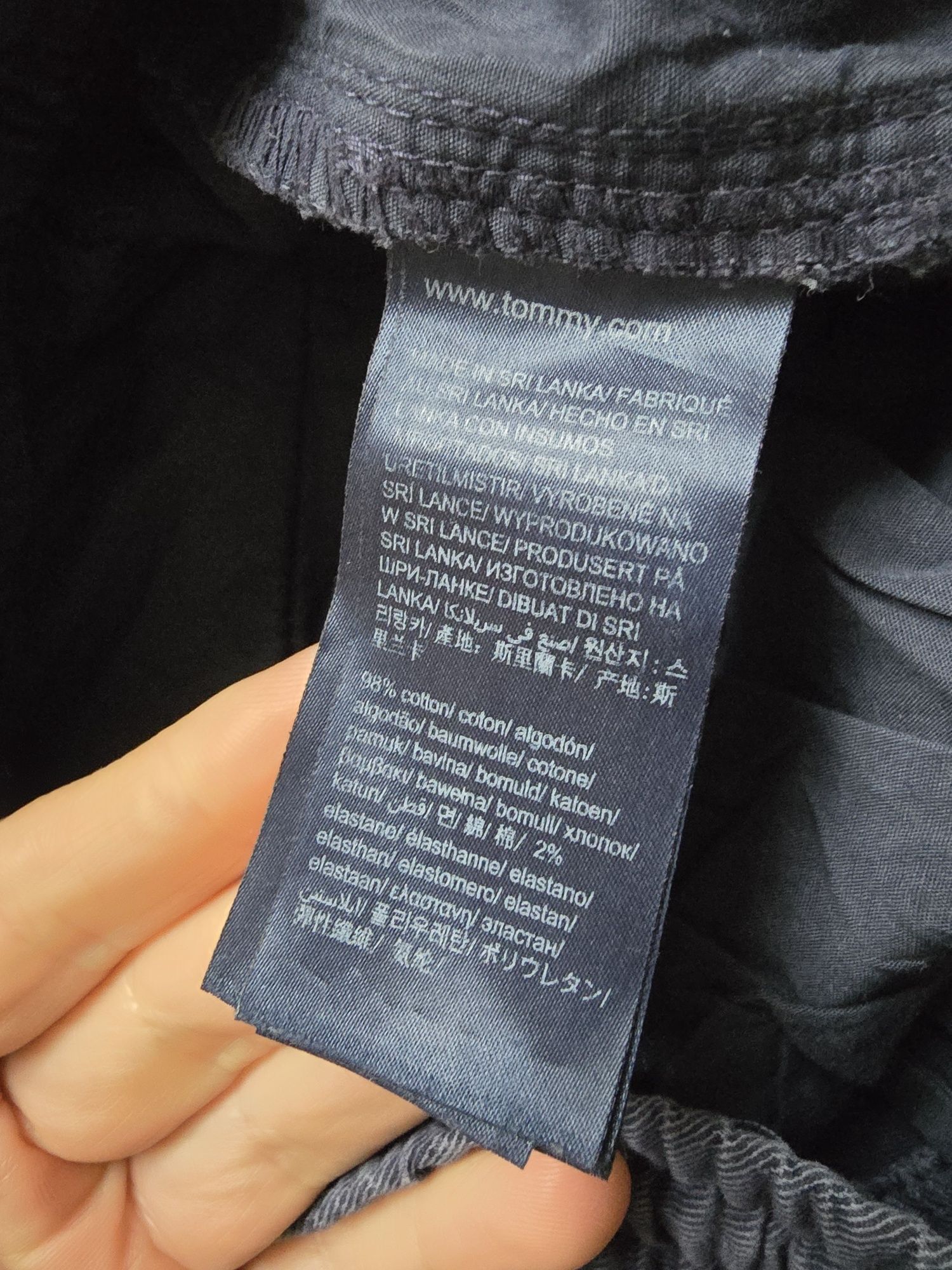 Spodnie joggery Tommy Hilfiger granatowe, rozmiar S
