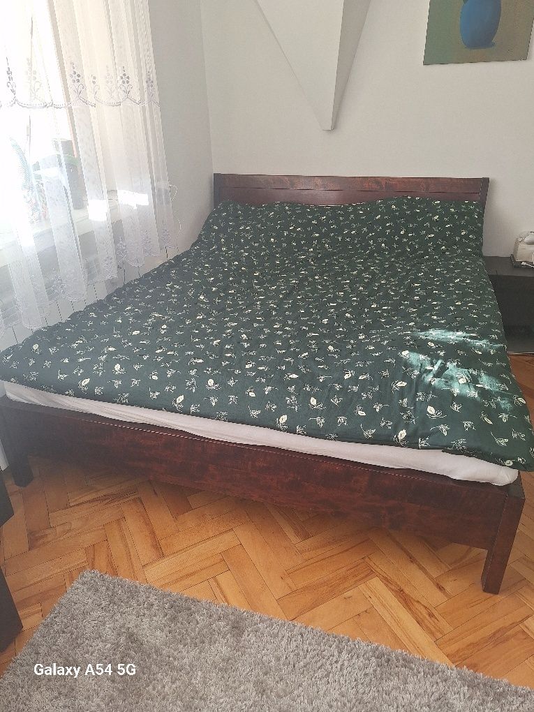 Łóżko sypialnia drewniana dąb palisander 160x200