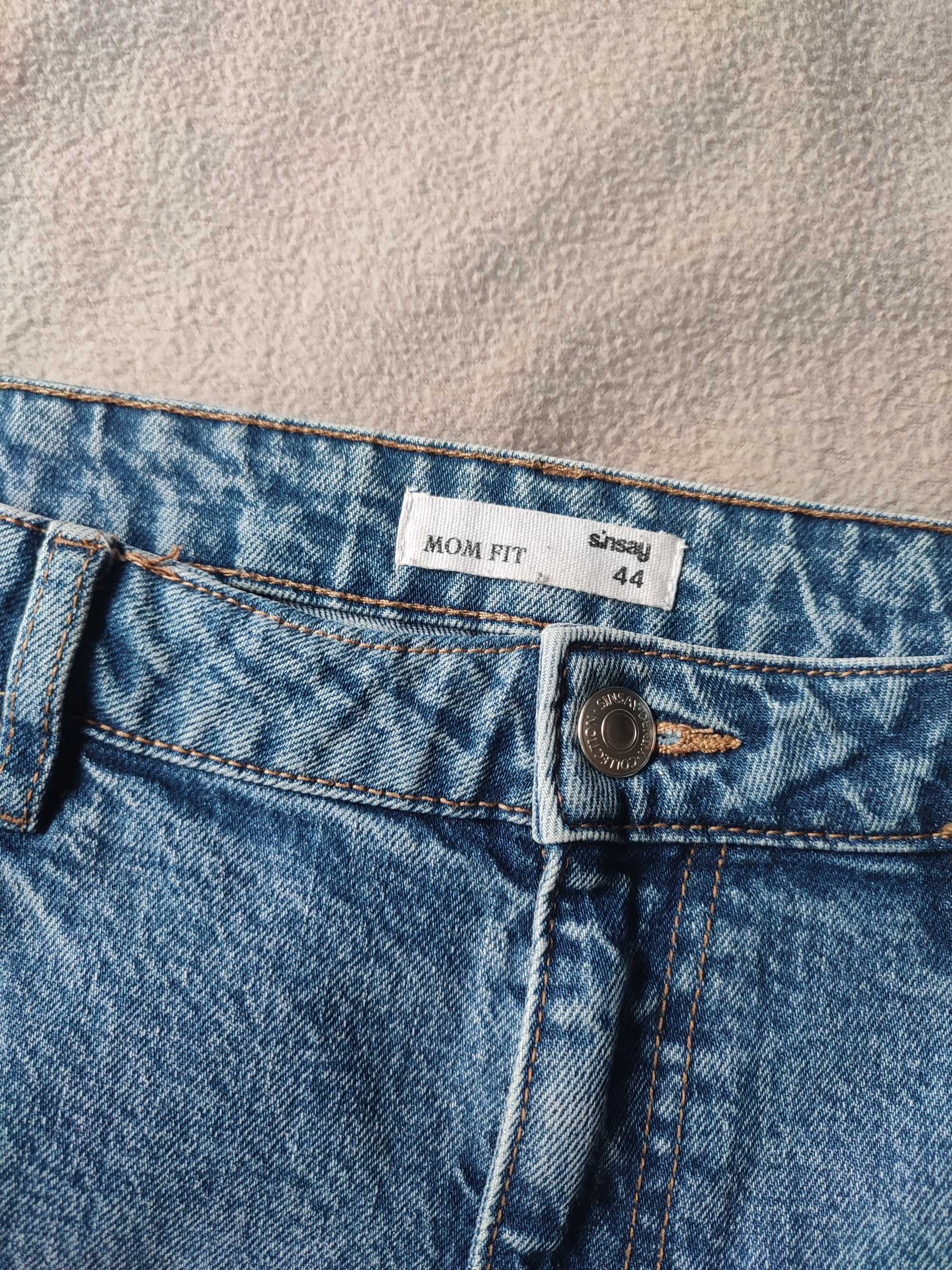 Jeansy mom high waist 44 Sinsay