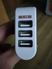 Szybka ładowarka z 3 portami USB 3.1A