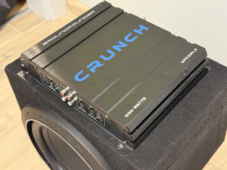Subwoofer Rockford Fosgate Punch P1 (10") + Crunch GPX500.2 (500W)