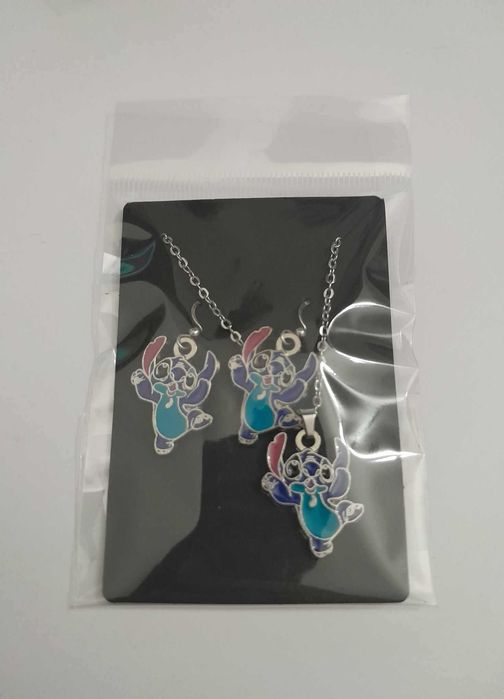 Conjuntos -Brincos + Colar stitch