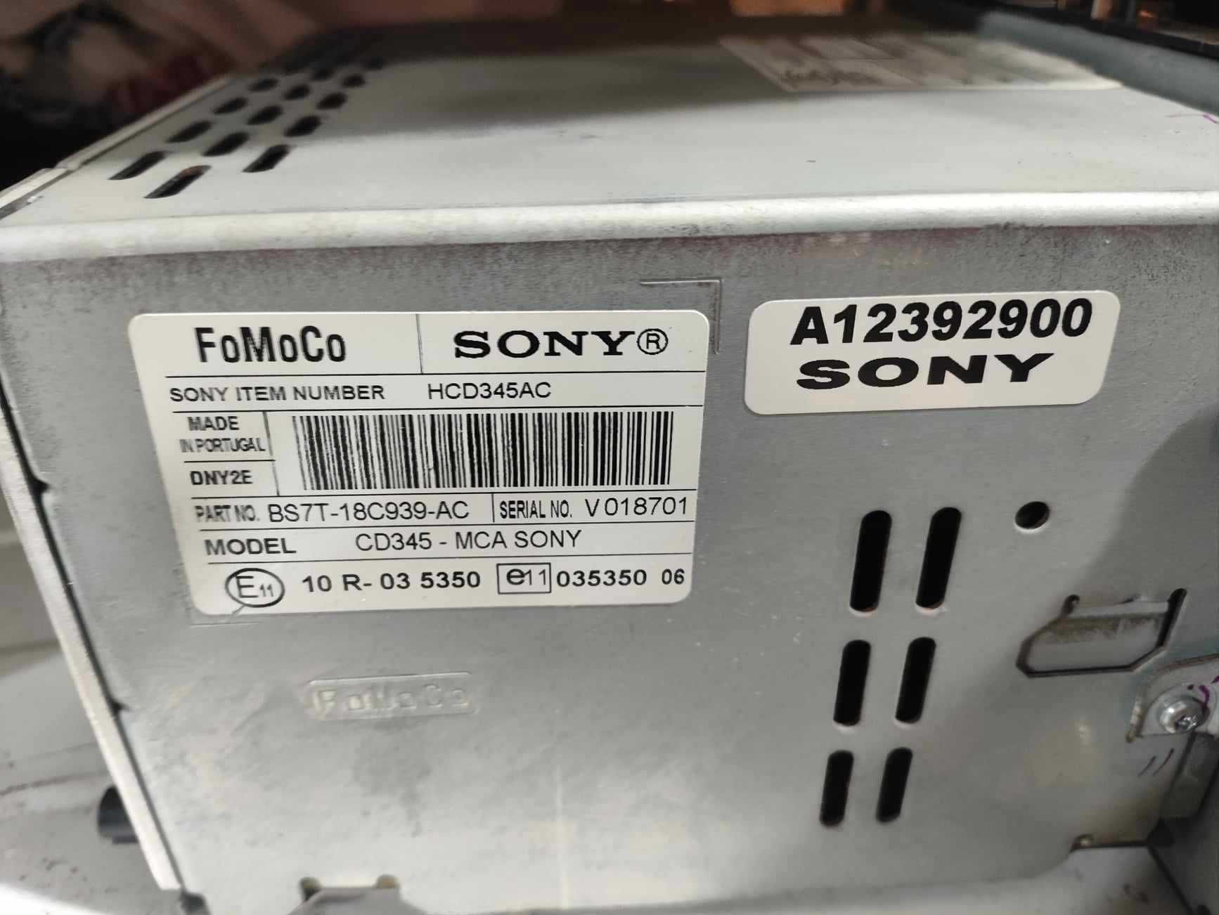 radio ford da  sony  impecavel