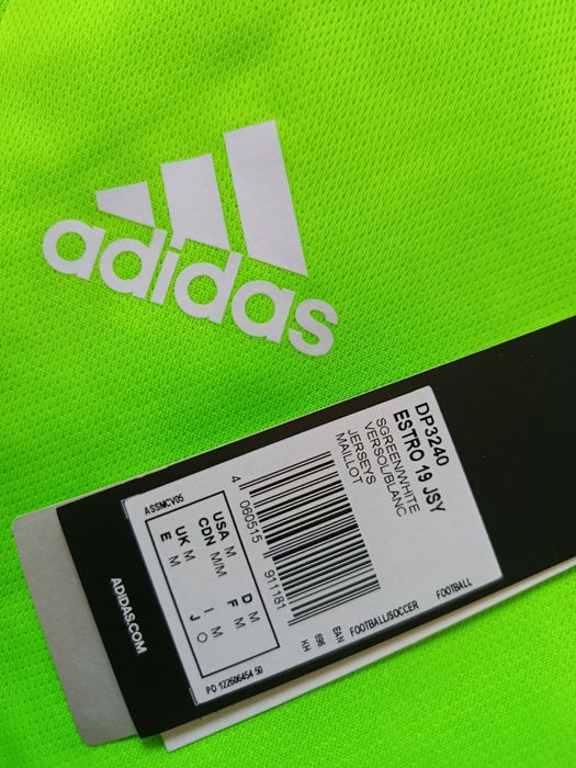 Nowa! Oryginalna Adidas koszulka piłkarska M męska limonkowa (181)