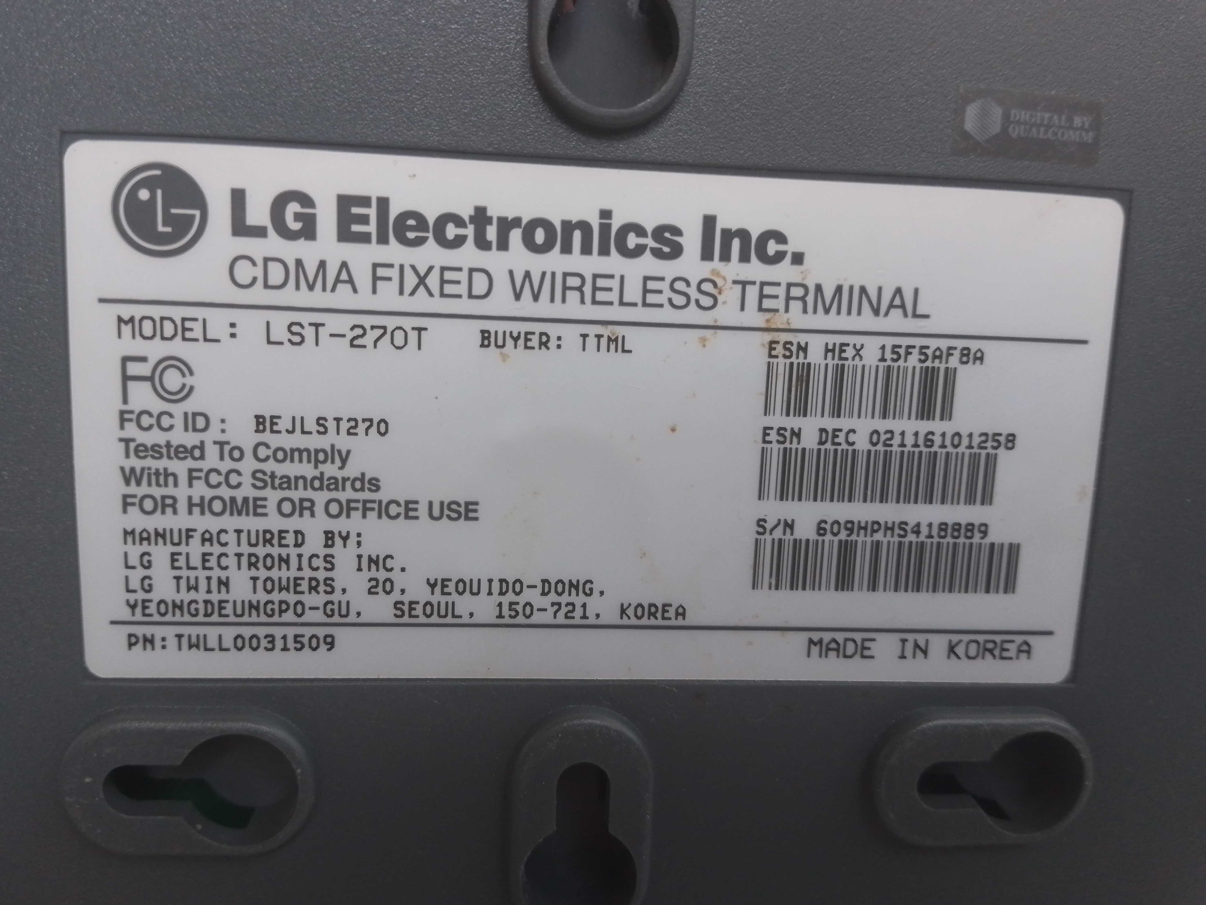 Wi-fi роутер Lg Tata indicom для работы с телефонной сетью.