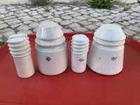 Isoladores porcelana ( Vista Alegre, Electro Candal)
