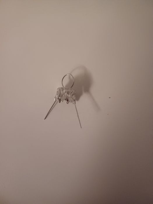 Srebrne zawieszki na bombki