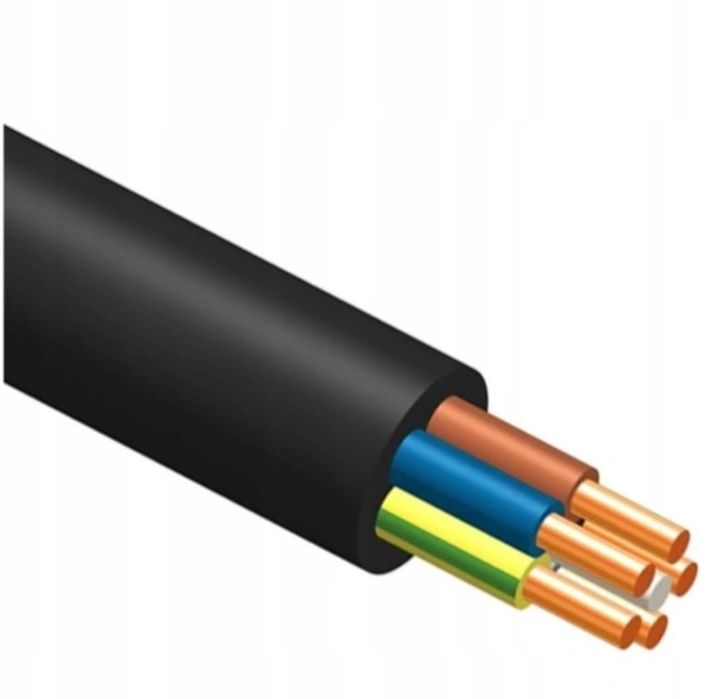 Kabel Drut Prądowy Ziemny YKY 5x10mm