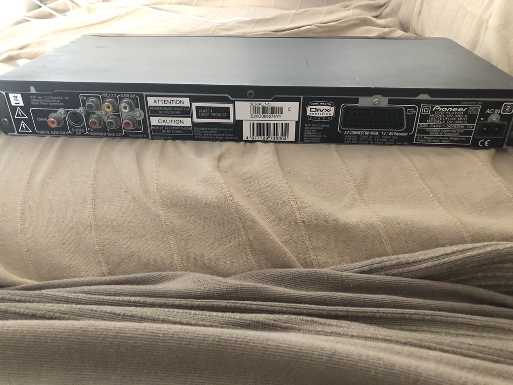 Leitor dvd pioneer como novo