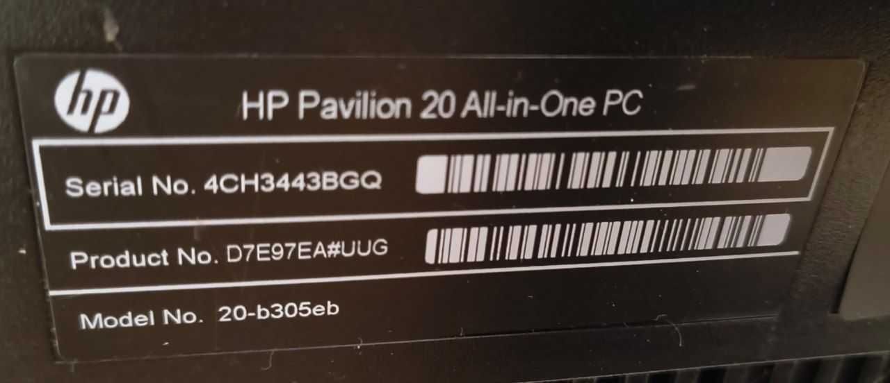 Комп'ютер HP Pavilion 20 All-in-One PC